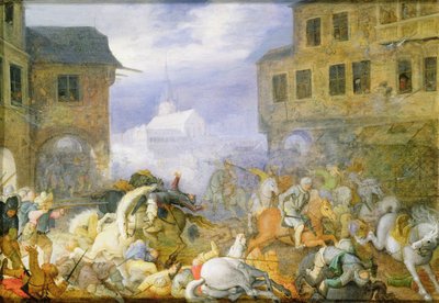 Street Battle in the Malostranske Namesti at Prague, 15th February 1611 by Roelandt Jacobsz. Savery